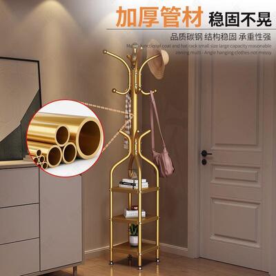 Big coat rack stand clothes holder hat hanger wooden cloth