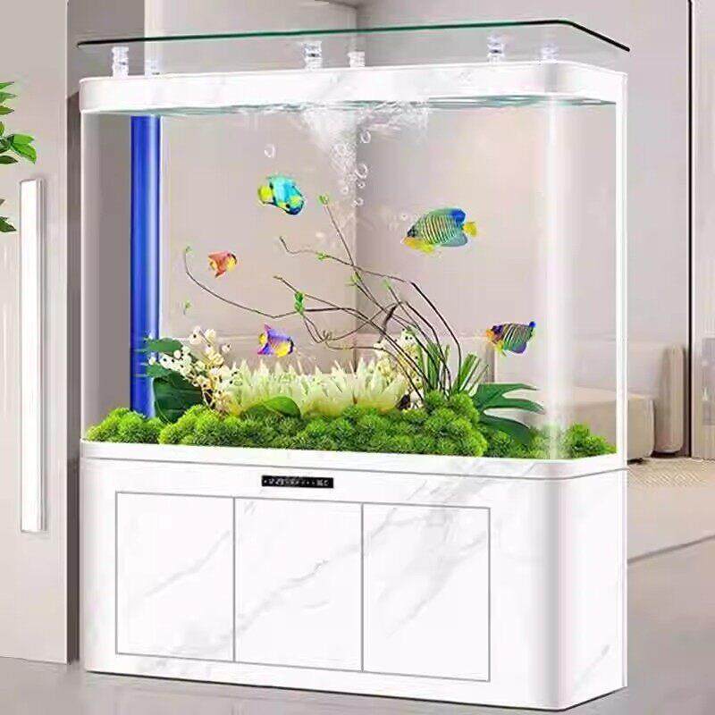 鱼缸客厅屏风隔断玄关家用中大型2025新款底滤免换水生态水族箱