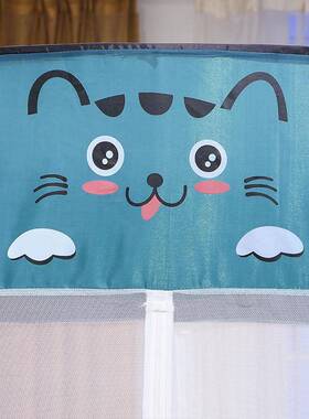 新款免安底蚊帐免装蒙古包帐拉链有一体式钢丝纹帐可篷折叠安家用