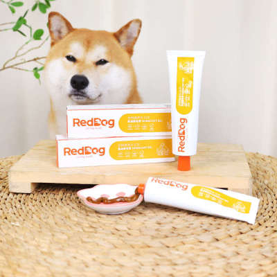 红狗美毛膏营养膏120g狗狗猫咪美毛膏宠物猫咪专用犬猫通用美毛