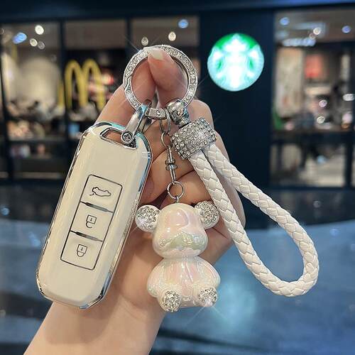 适用宝骏kiwi钥匙套EV女新rc6/rc5扣e300/rs5五菱nano车rs3壳E6包