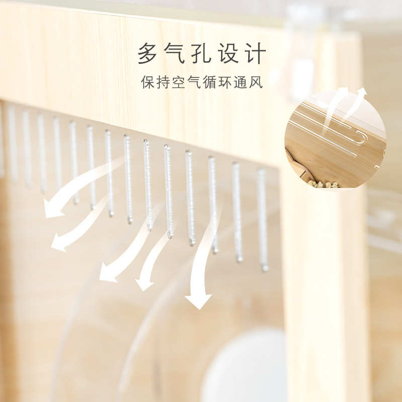 仓鼠笼子亚克力木笼观景笼仓鼠专用饲养箱芦丁鸡金丝熊笼别墅
