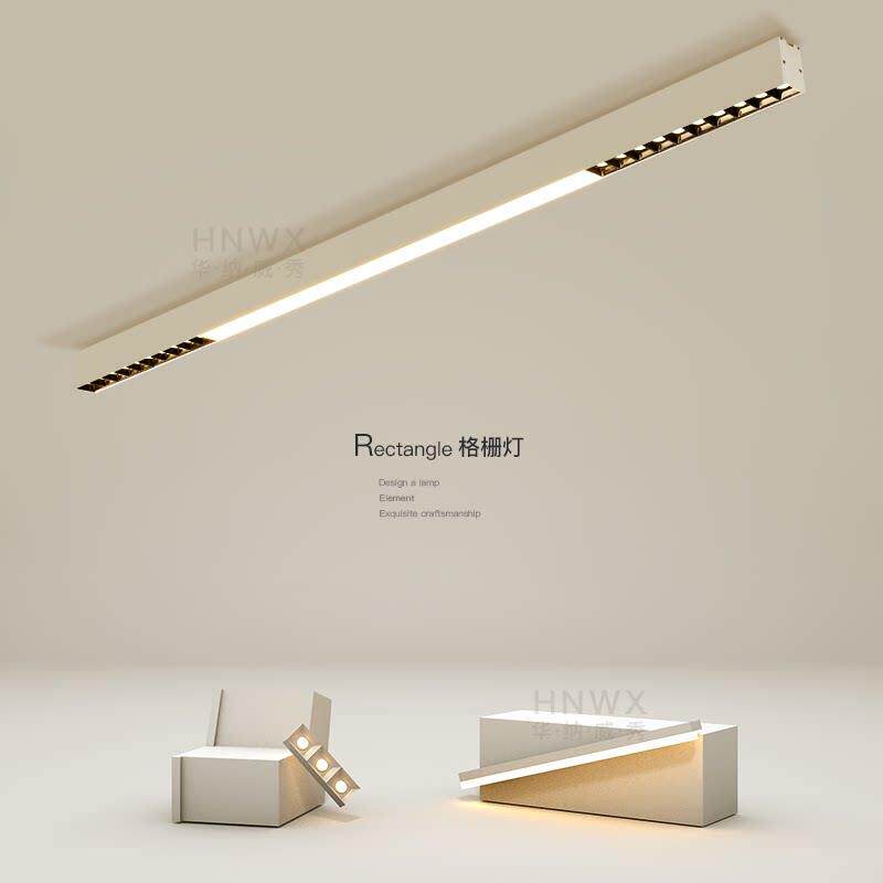 简约现代无主灯客厅灯线 线条灯创意长条LED吸顶灯卧室过道走廊灯