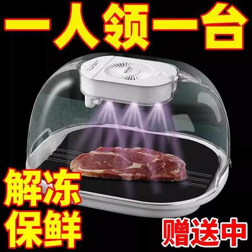 解冻神器家用德国恒温多功能保鲜快速厨房解冻机紫外线杀菌沥水篮 - 封面