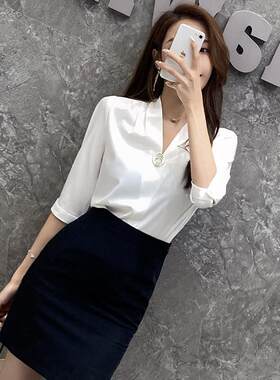 前台接待职业装套装2024春夏工作服大学生面试OL气质南航空姐制服
