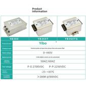 YB360T 三相三线电源滤波器380V抗干扰YB360 YB360TG YIBO 以伯