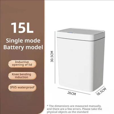 Smart Bathroom Trash Can Automatic Bagging Electronic Trash