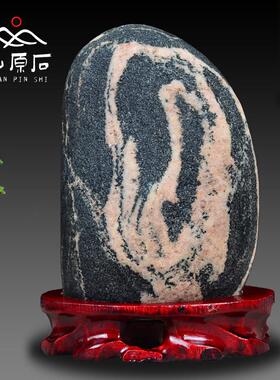 泰山石敢当天然原石室内玄关办公室青石头中式家居奇石小摆件
