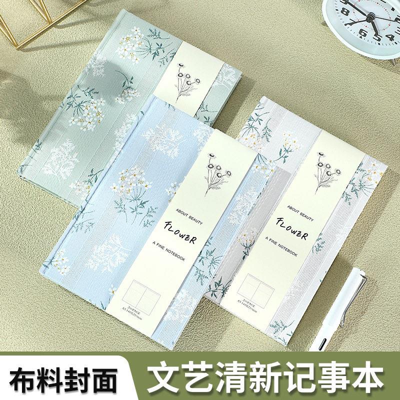 A5精装布面笔记本简约手账印花记事本学生小清新日记本硬面本跨境