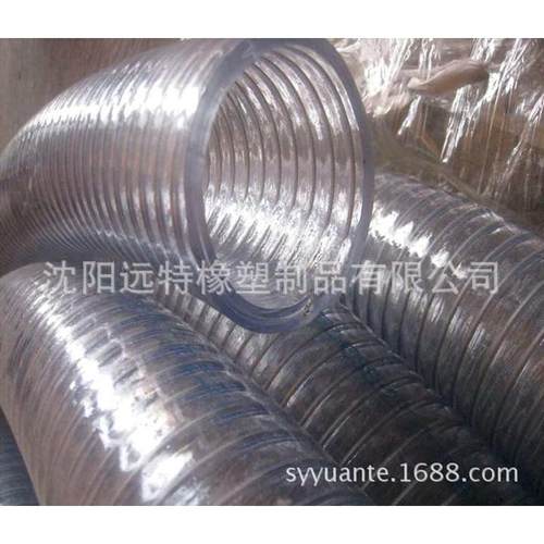 防冻加厚寸pvc钢丝钢丝透明管透明软管150mm，塑料水管软6螺旋