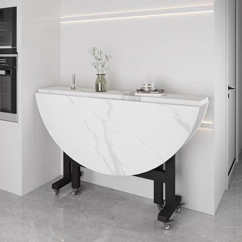 折叠圆桌家用小户型可折叠式餐桌简易10人饭桌可移动带转盘大圆桌