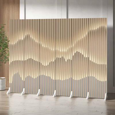 轻奢创意金简属风隔a2移断客厅入户玄关遮挡办公室屏酒店约折叠可