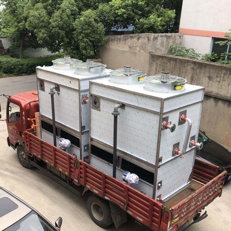 逆流闭式冷却塔封闭式方形冷却塔玻璃不锈钢静音降温工业节能设备