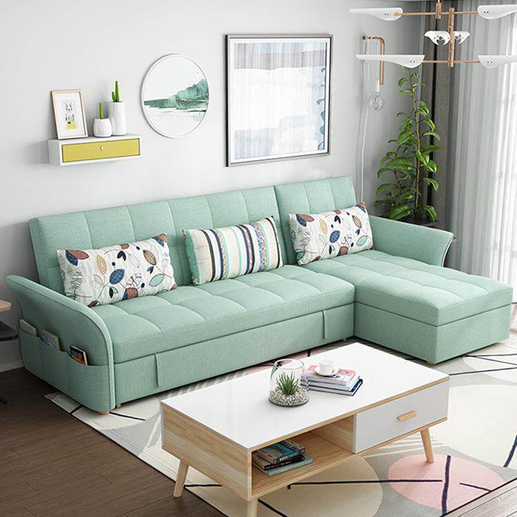 多功能沙发床两用推拉折叠储物小户型客厅公寓布艺沙发组合可拆洗