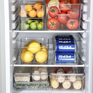 分隔收纳盒长方形储物抽屉式桌面长条整理筐窄长型厨房双层手工篮