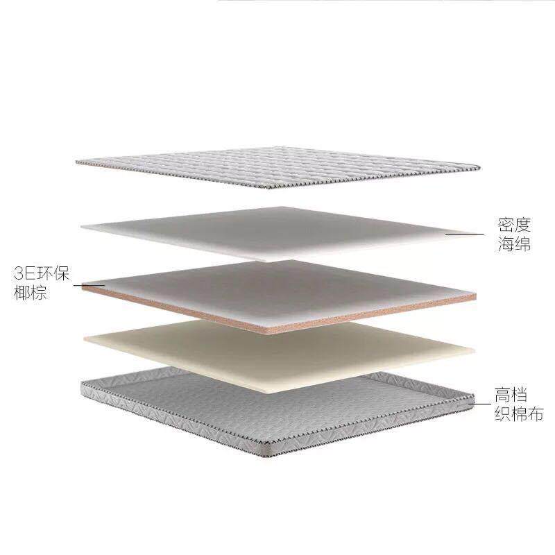 古尔棕垫弹簧床垫无胶1.8米1.5儿童老人偏硬经济型家用席梦思床垫
