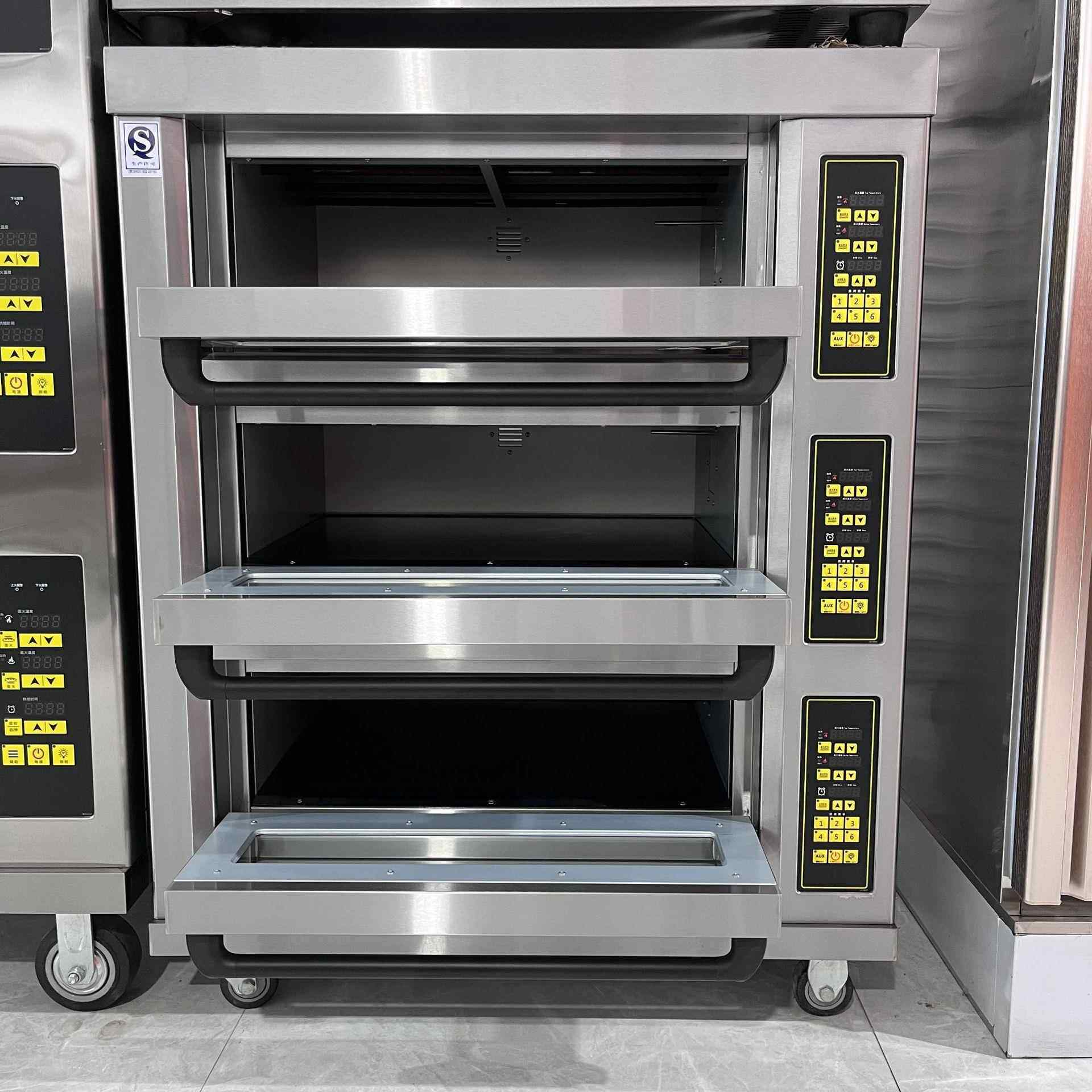 按键电脑版3层面包烤箱 300度独立控温 Food Bakery equipme