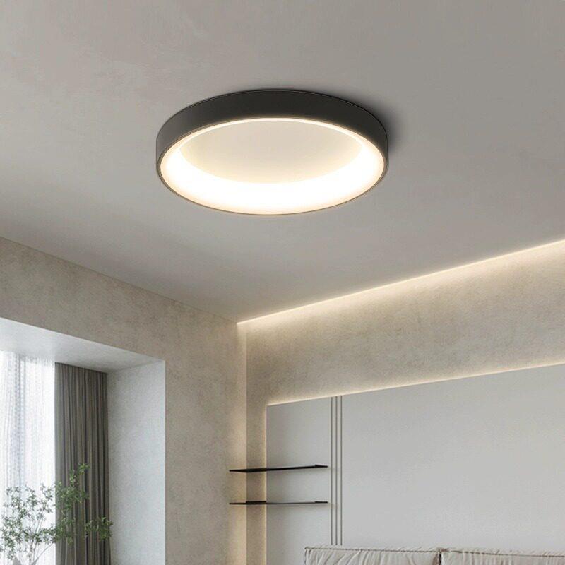 极简卧室吸顶灯现简约大气书房灯设计师款个性家用主卧LED灯具