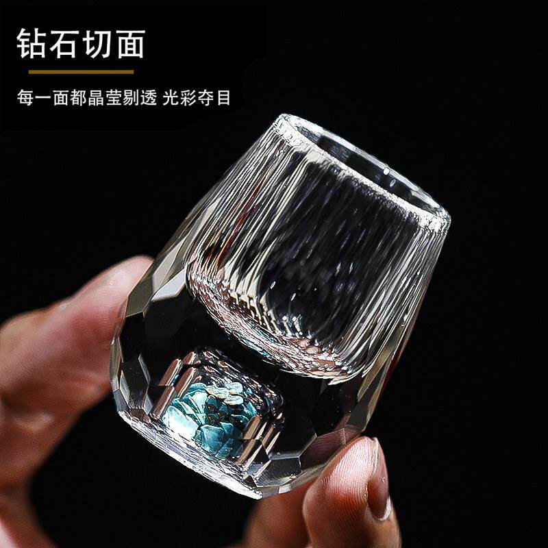 轻酒奢高档白酒杯分酒意器架子套装用水晶玻手工系列璃高家级创一