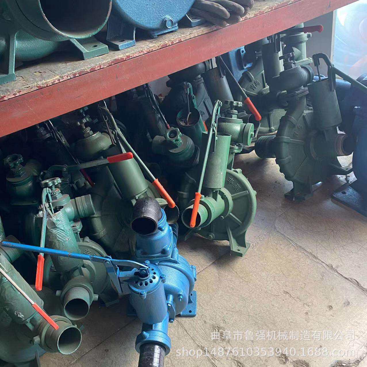 污水泵汽油污水设备 50cm粪便抽水机 鲁强牌污泥水抽水机