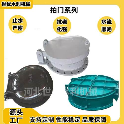 厂家直销玻璃钢拍门铸铁拍门污水处理管道侧翻式拍门不锈钢拍门