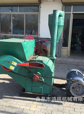 安庆大型秸秆粉碎机花生秧草粉机地瓜秧粉碎机沙克龙除尘粉碎机