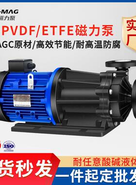 耐酸氟塑料磁力泵 臭氧溶液循环输送泵 氧化剂卸料化工磁力泵
