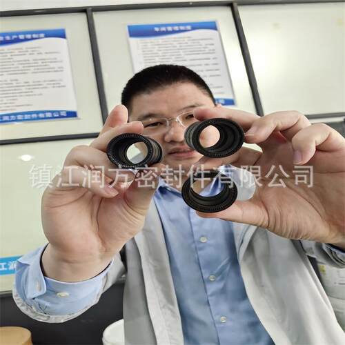 供应PTFE碳纤维活塞环泛塞封 塑料王带弹簧+泛塞封衬套管