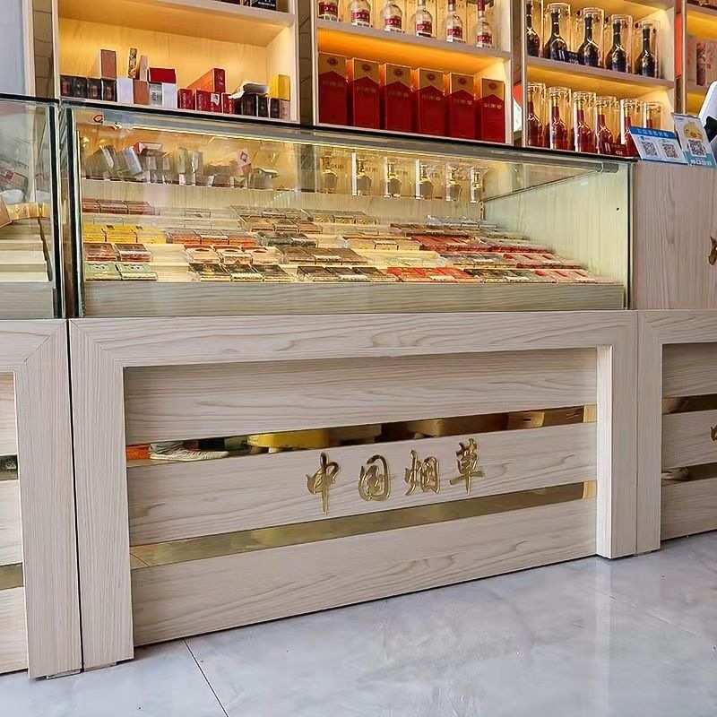 珠宝展示柜实木商用实木展示柜台便利橱窗展示白酒书橱茶叶