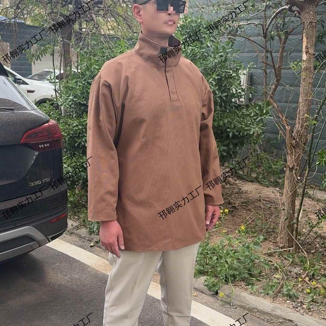 电焊工作服特厚帆布斜纹阻燃防护服防阻套褂围裙反穿劳保