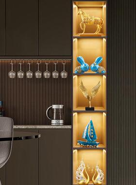 高端轻饭奢红中015式摆件厅柜酒柜玄关客厅级创意饰品高网工艺品