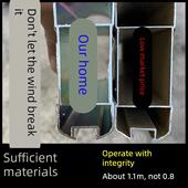 捷停车道闸杆80 30mm红蓝白金色捷顺道闸杆带灯曲臂挡拦车升降杆