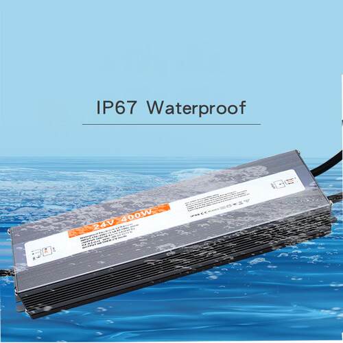 灯条模组户外IP67直流防水开关电源DC24V400WLED景观亮化工程驱动