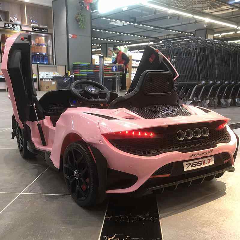 新款迈凯伦儿童童车动四轮车可电坐人汽宝宝小孩跑车子遥控玩具电