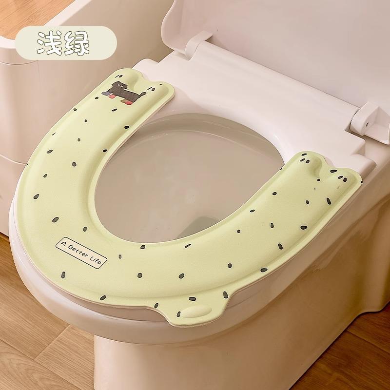 夏季防水马桶坐垫通用四季2025小清新防脏加厚提手大号可爱卡通