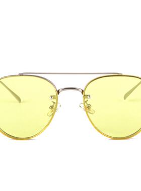 杰特57KFX韩星时尚太阳镜海片女士墨镜男8士街框洋拍百搭潮人眼镜