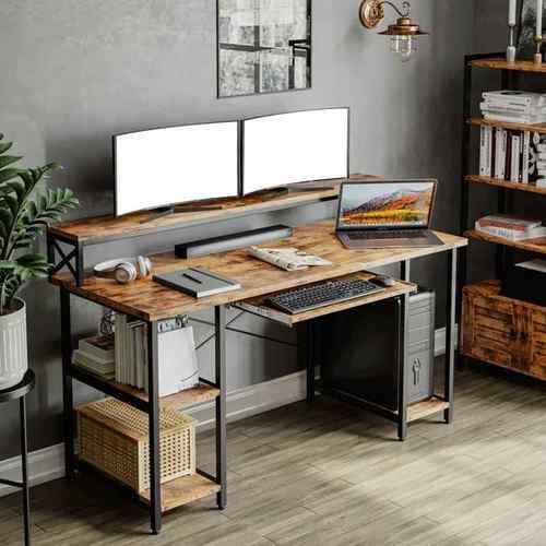 电脑桌家用台式办公桌简约学习桌子现代卧室学生写字桌双人长条桌