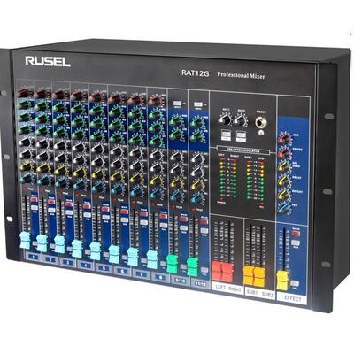 RUSEL(乐声) RAT12G 12路调音台(机架式)舞台婚庆会议多功能混响