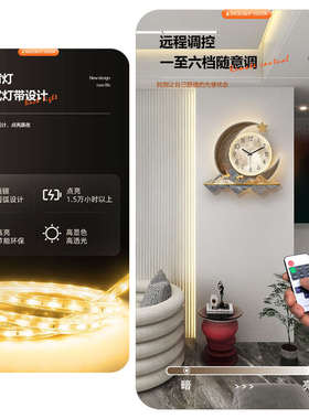 l1s现代简约钟表挂钟客厅家用时尚餐厅挂表创意装饰轻奢网红时钟