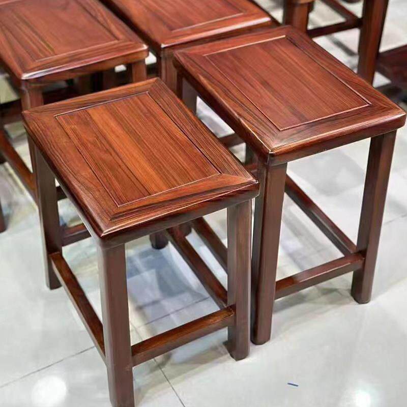 乌金木全实木凳子可叠放木凳中式餐凳家用木头方凳圆凳矮凳小板凳
