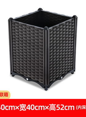 种菜专用箱围栏式花盆塑料天台户外阳台楼顶种花的围栏种植箱