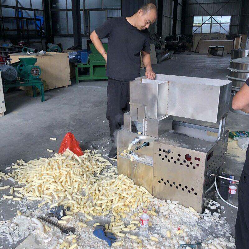 玉米棍焦米棍膨化机流动性摆摊康乐果机柴油爆米花机