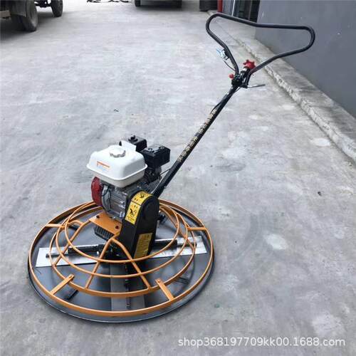 小型手扶式混凝土汽油抹光机手扶式电动磨地机混凝土地面抹平机