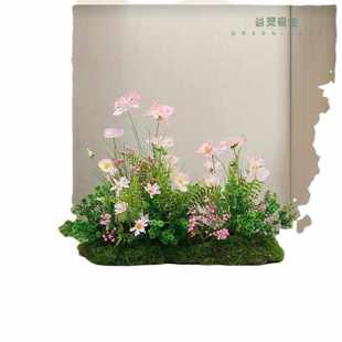 谷灵易生假花仿真花摆设高端轻奢服装店橱窗装饰场景布置花艺摆件