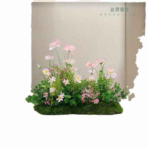 谷灵易生假花仿真花摆设高端轻奢服装店橱窗装饰场景布置花艺摆件