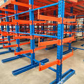 定制仓库悬臂货架阁楼式 货架 金属铁架五金架来图加工单双面悬臂式