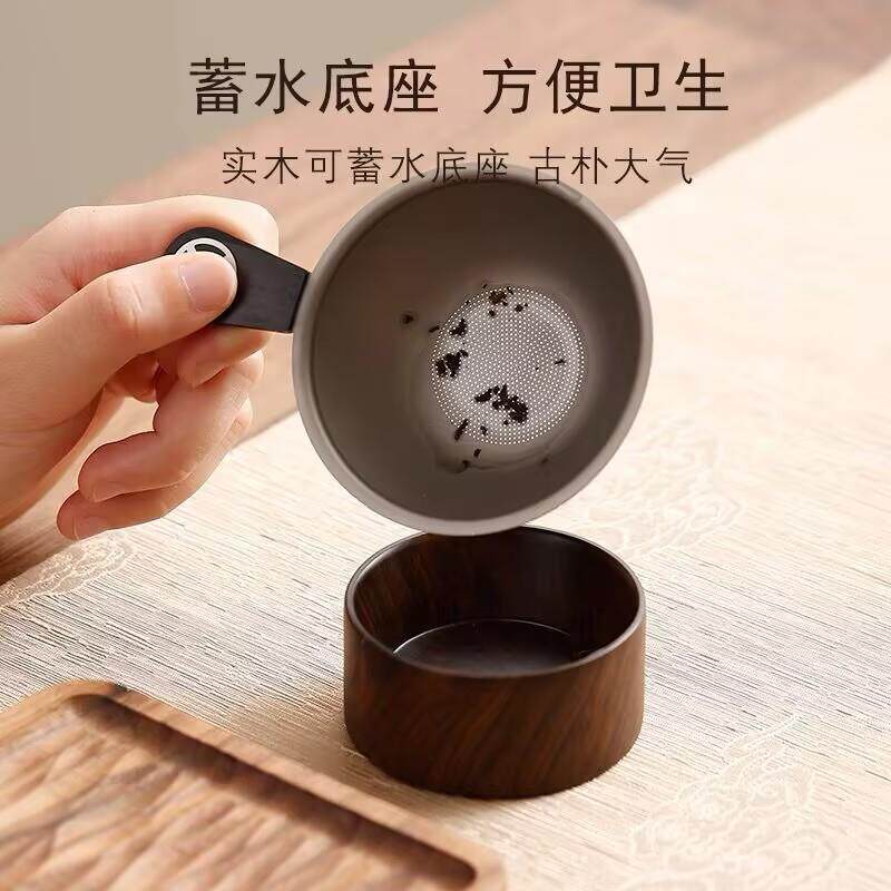 BPI纯钛漏茶滤滤茶一体千网孔超细茶叶茶滤茶器隔公道杯高档过滤