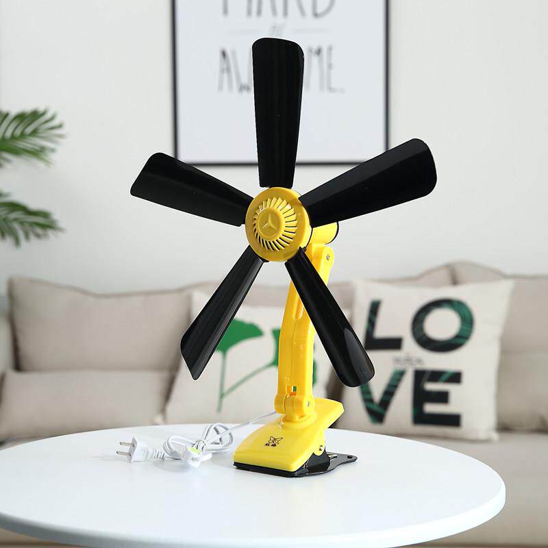 床头电风扇强风床上夹电风扇夹扇挂墙壁小宿舍台式办公室台扇夹式
