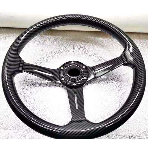 13寸14寸碳纤维方向盘通用改装赛车方向盘个性改装steering wheel