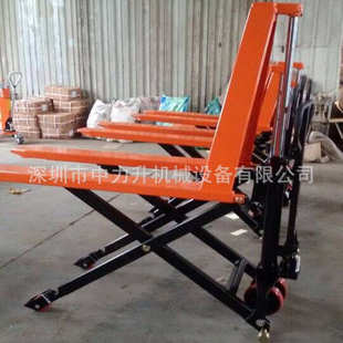 1吨高起升搬运车液压高升程托盘叉车光电感应电动剪叉式 叉车